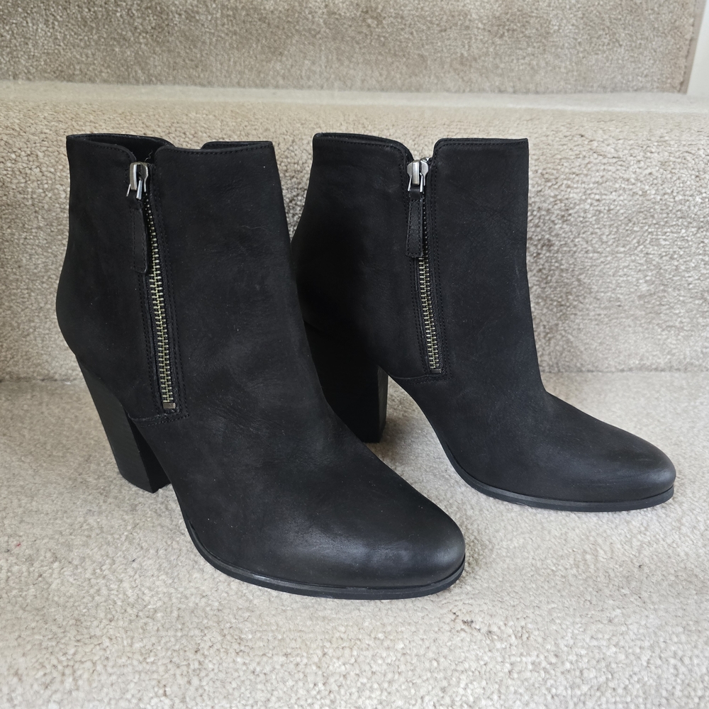 Michael Kors Black Ankle Booties with Zipper